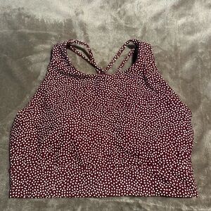 BuffBunny Bossy Vineyard Red, 
Geo Sports Bra, XXLarge